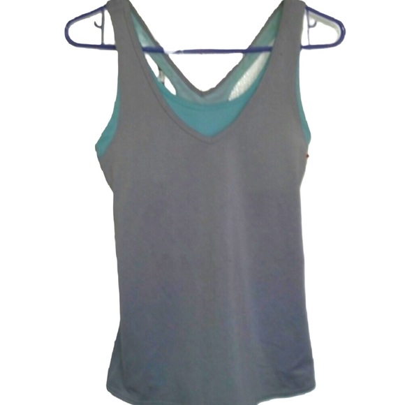 LUCY Athletica Yoga Tank Top Sports BUILT IN BRA - Picture 1 of 4